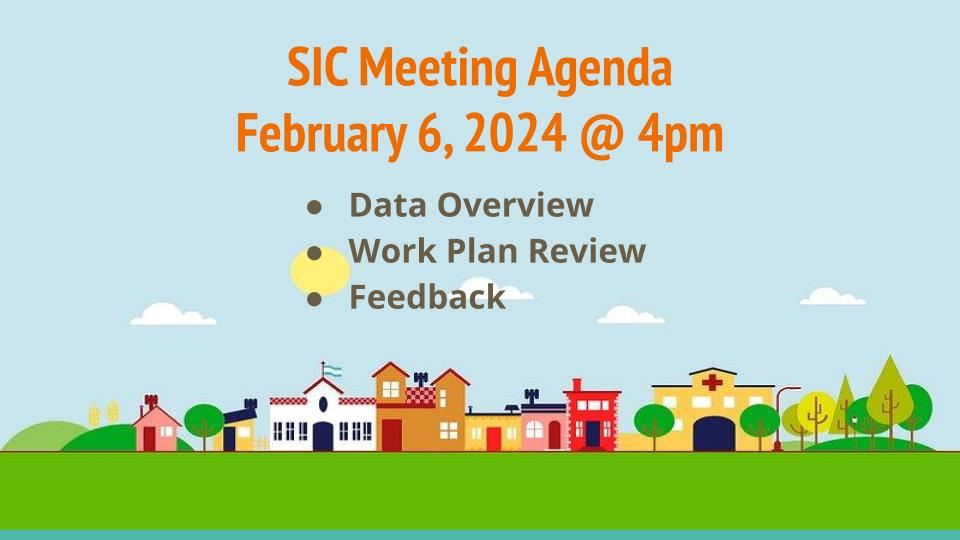 SIC Meeting Agenda